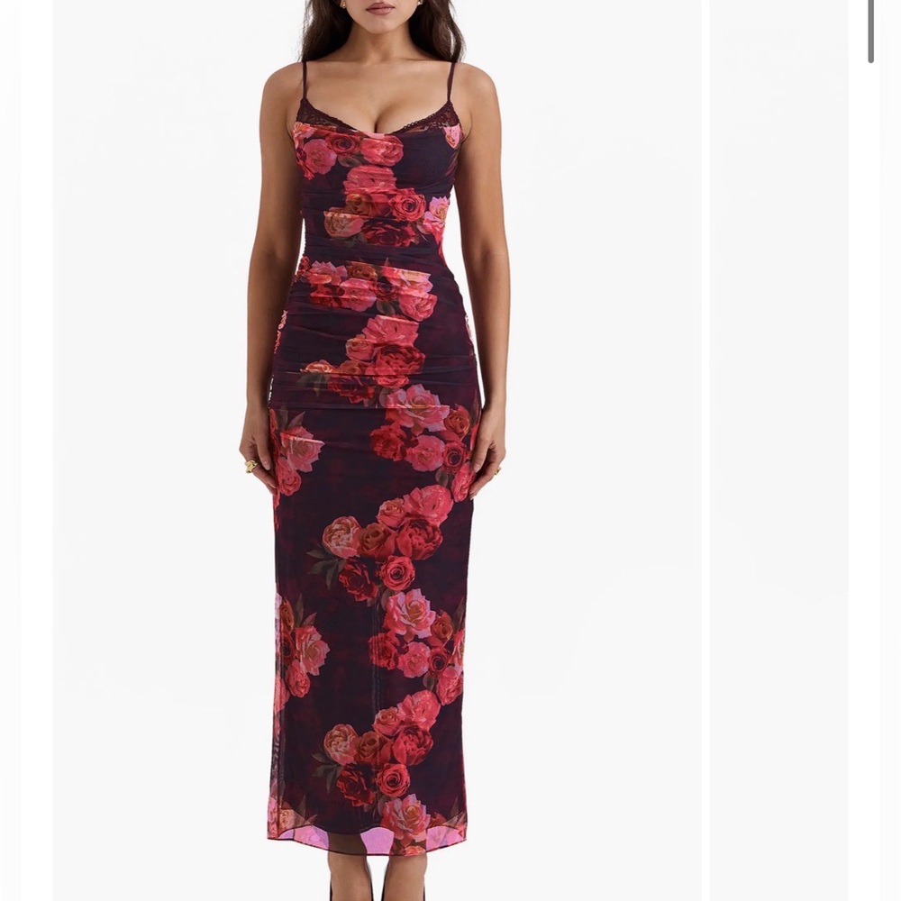 House of CB Nalini Mesh Corset Cocktail Dress Size XS